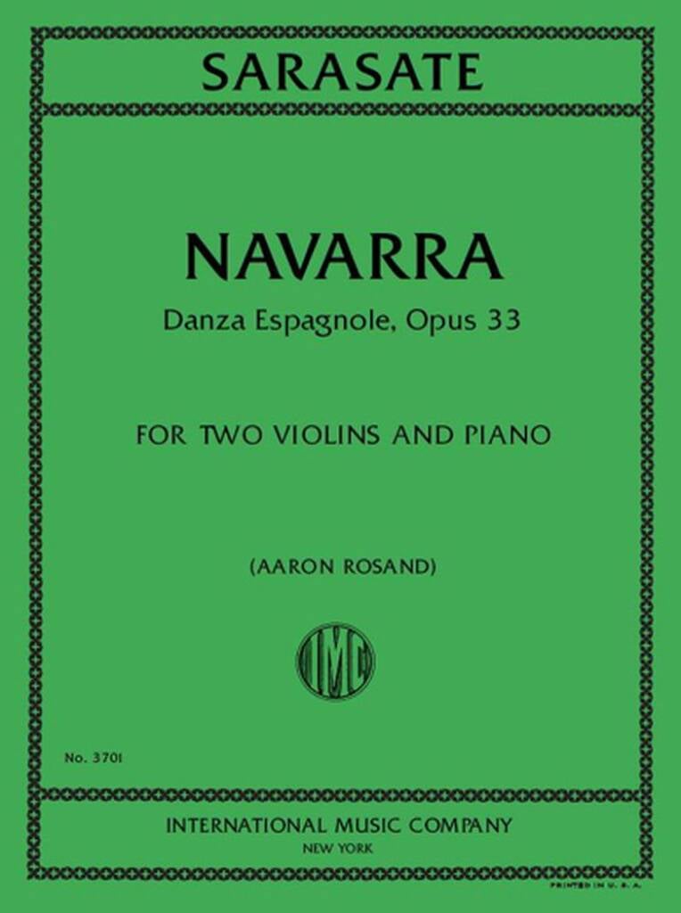 Navarra: Danza Espagnole, Opus 33